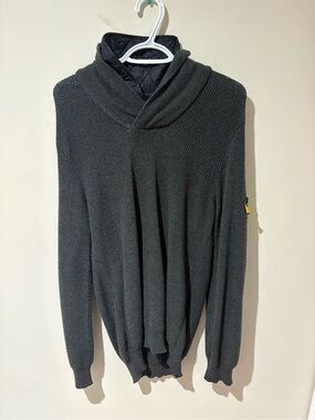 Stone Island Dark Gray Hooded Knit sweater